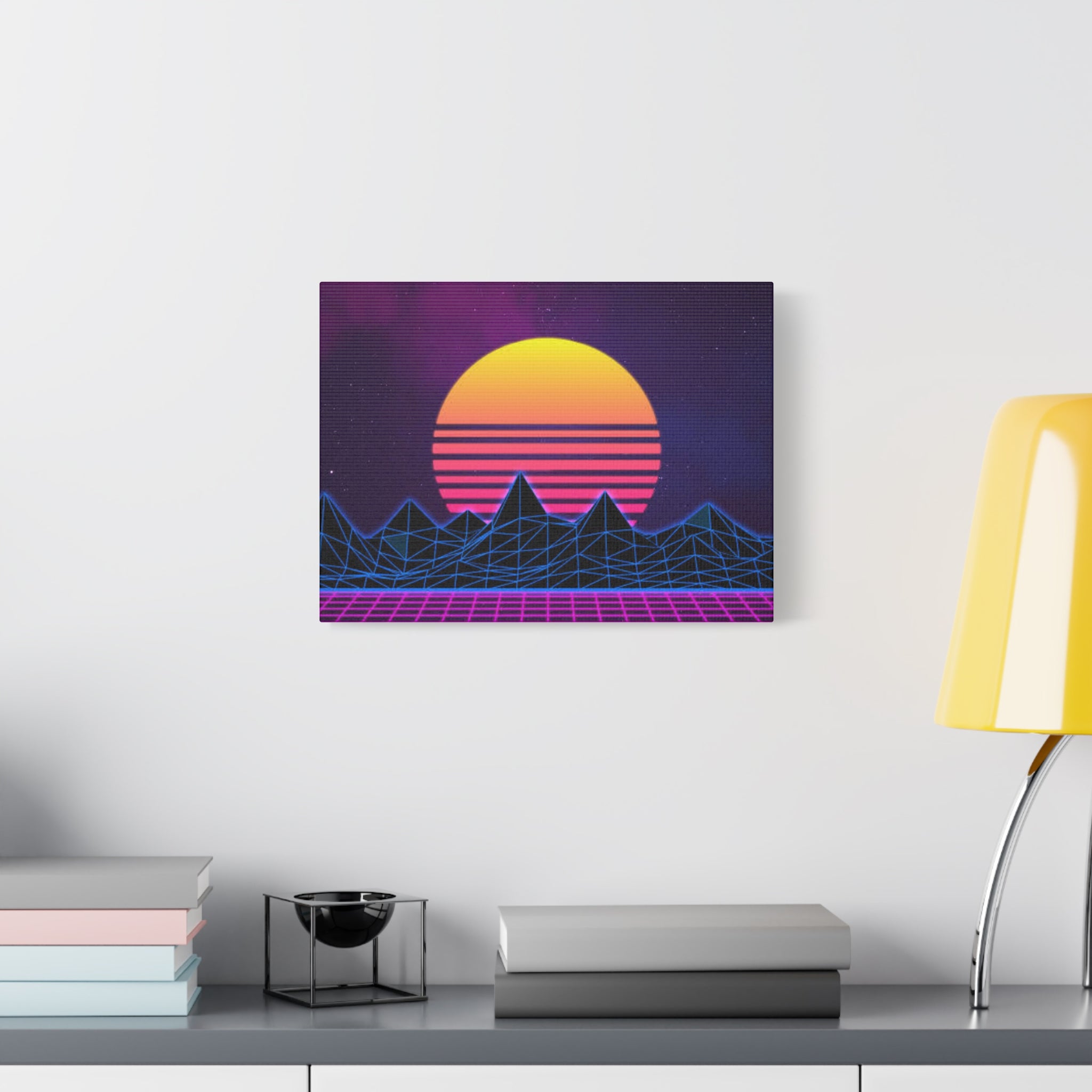 Retro Sunset Canvas Art Print