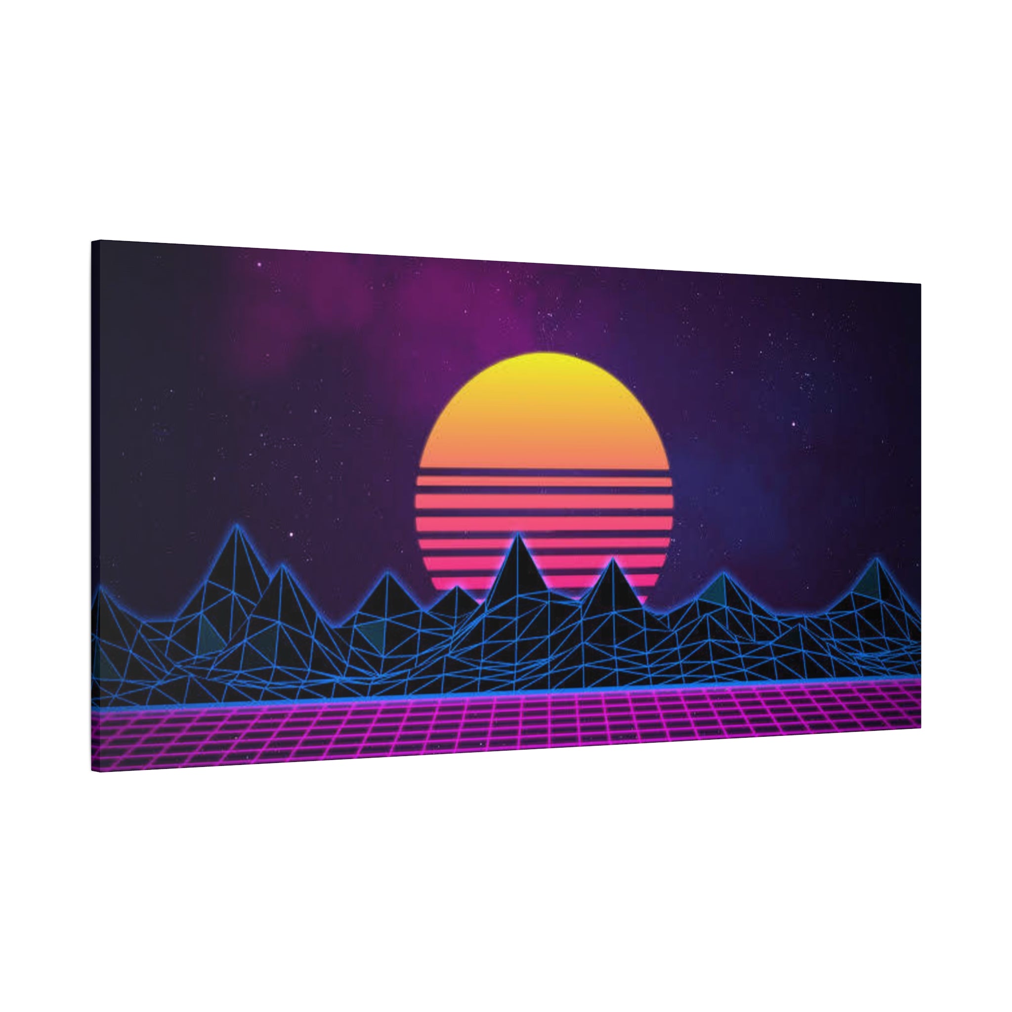Retro Sunset Canvas Art Print