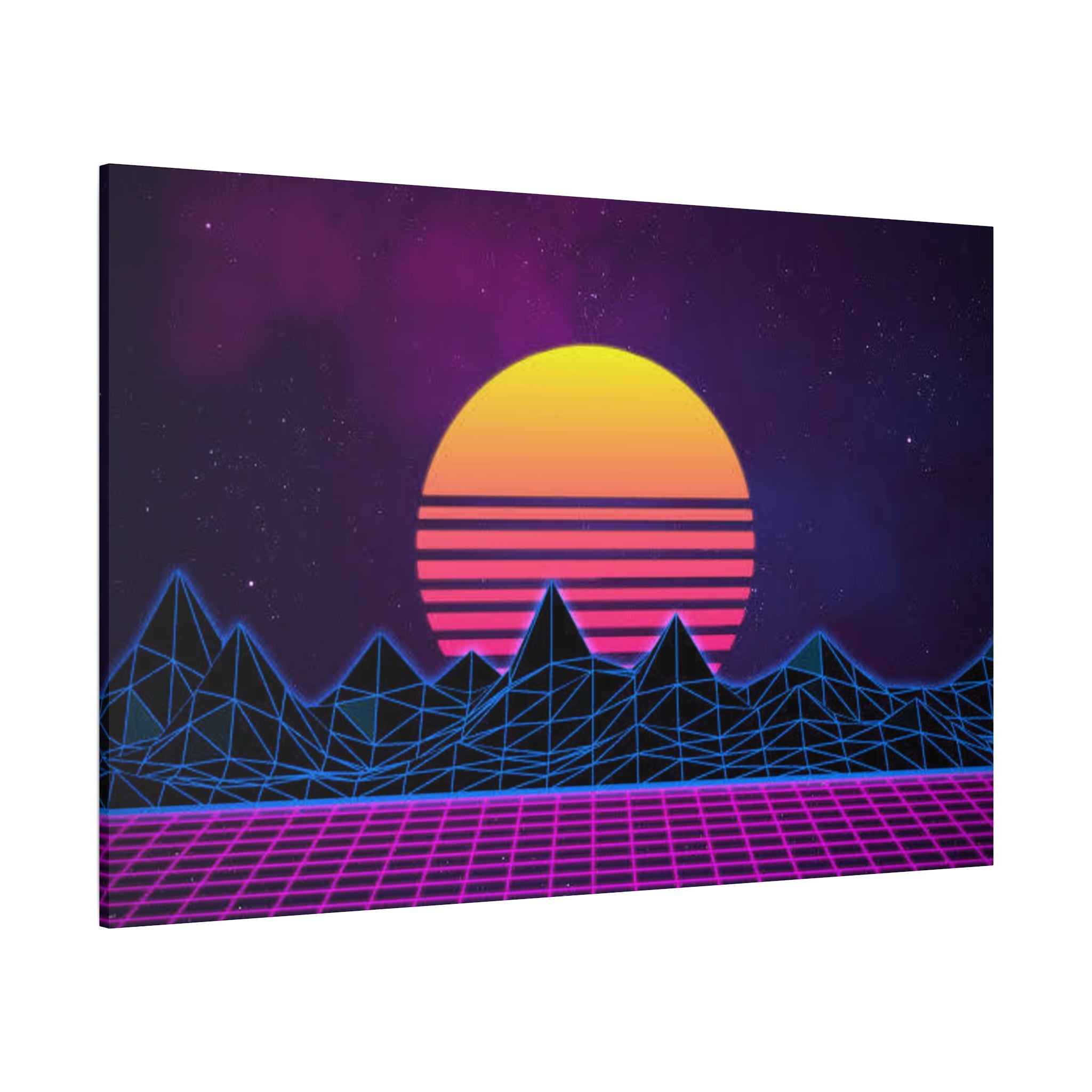 Retro Sunset Canvas Art Print