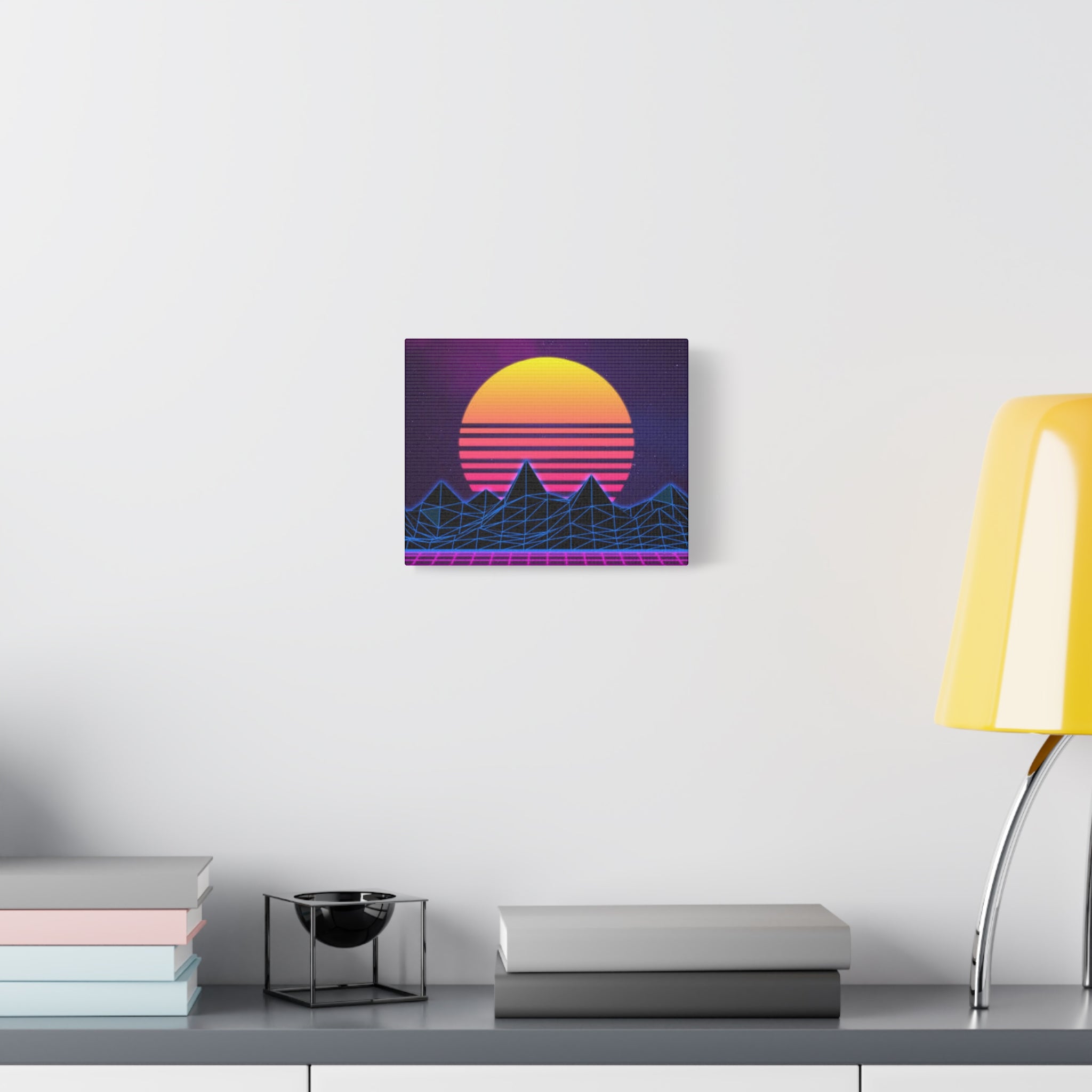 Retro Sunset Canvas Art Print