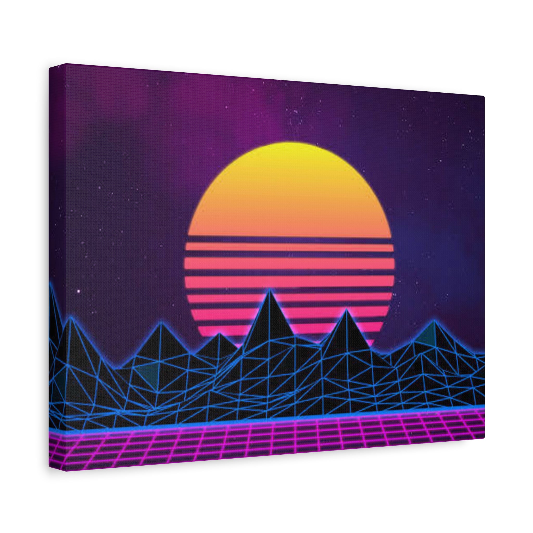 Retro Sunset Canvas Art Print